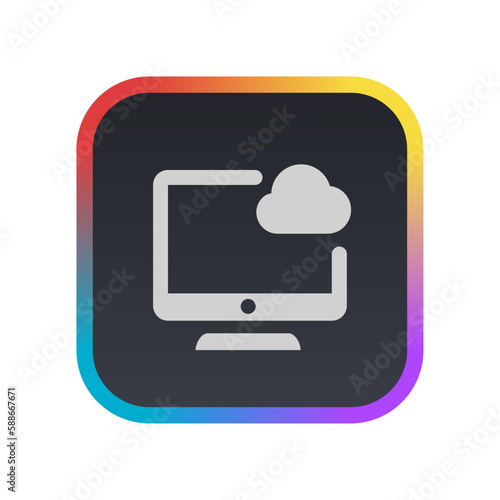 Cloud Computing - Pictogram (icon) 