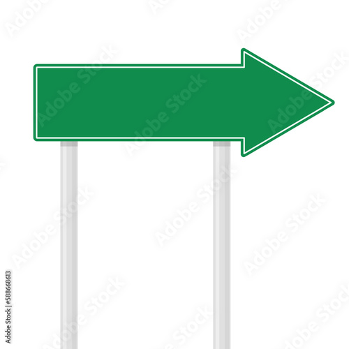 Sign Street Big Isolated With Gradient Mesh, Vector Illustration.