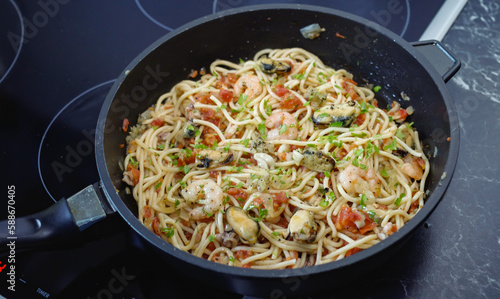 spaghetti mit Meeresfrüchte Spaghetti Frutti di Mare