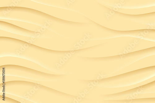 abstract yellow dynamic wavy shadow and light modern design geometric futuristic vector background. Sand concept