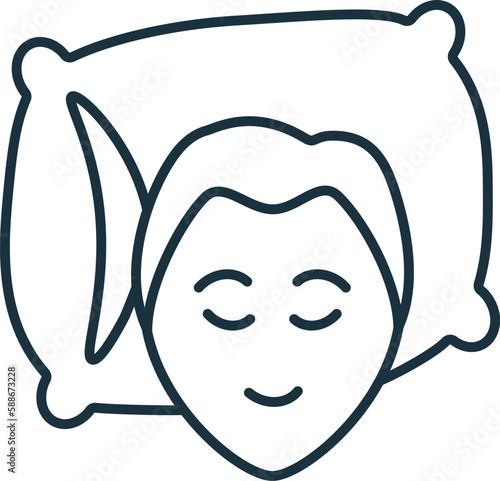 Better Sleep line icon. Simple element from yoga collection. Creative Better Sleep outline icon for web design, templates, infographics and more