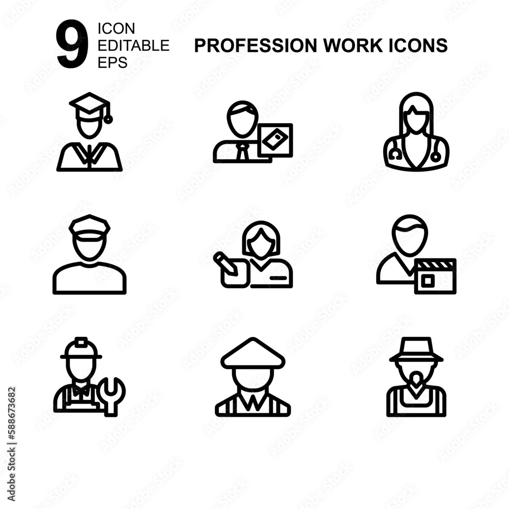 work profession icon or logo isolated sign symbol vector illustration - Collection of high quality black style vector icons work profession icon or logo isolated sign symbol vector illustration - Collection of high quality black style vector icons