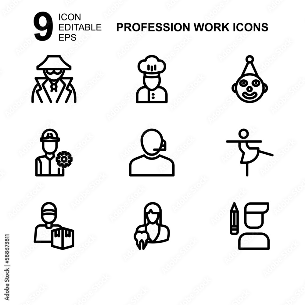 work profession icon or logo isolated sign symbol vector illustration - Collection of high quality black style vector icons work profession icon or logo isolated sign symbol vector illustration - Collection of high quality black style vector icons