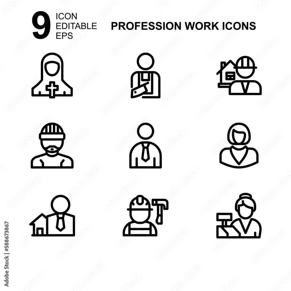 work profession icon or logo isolated sign symbol vector illustration - Collection of high quality black style vector icons 
