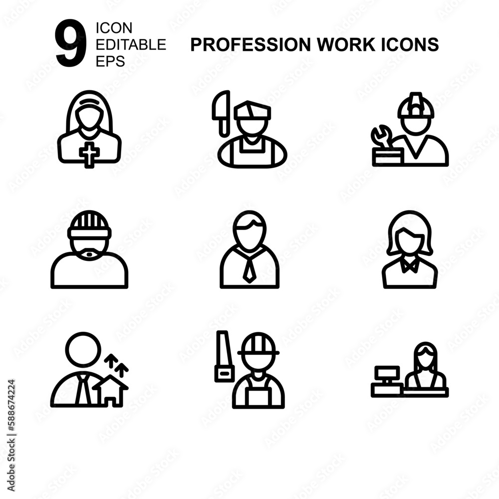 work profession icon or logo isolated sign symbol vector illustration - Collection of high quality black style vector icons
work profession icon or logo isolated sign symbol vector illustration - Collection of high quality black style vector icons