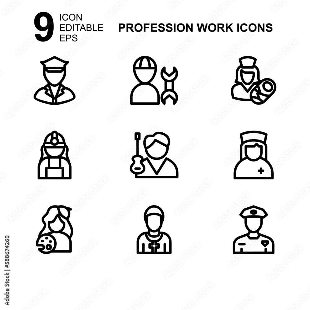 work profession icon or logo isolated sign symbol vector illustration - Collection of high quality black style vector icons
work profession icon or logo isolated sign symbol vector illustration - Collection of high quality black style vector icons