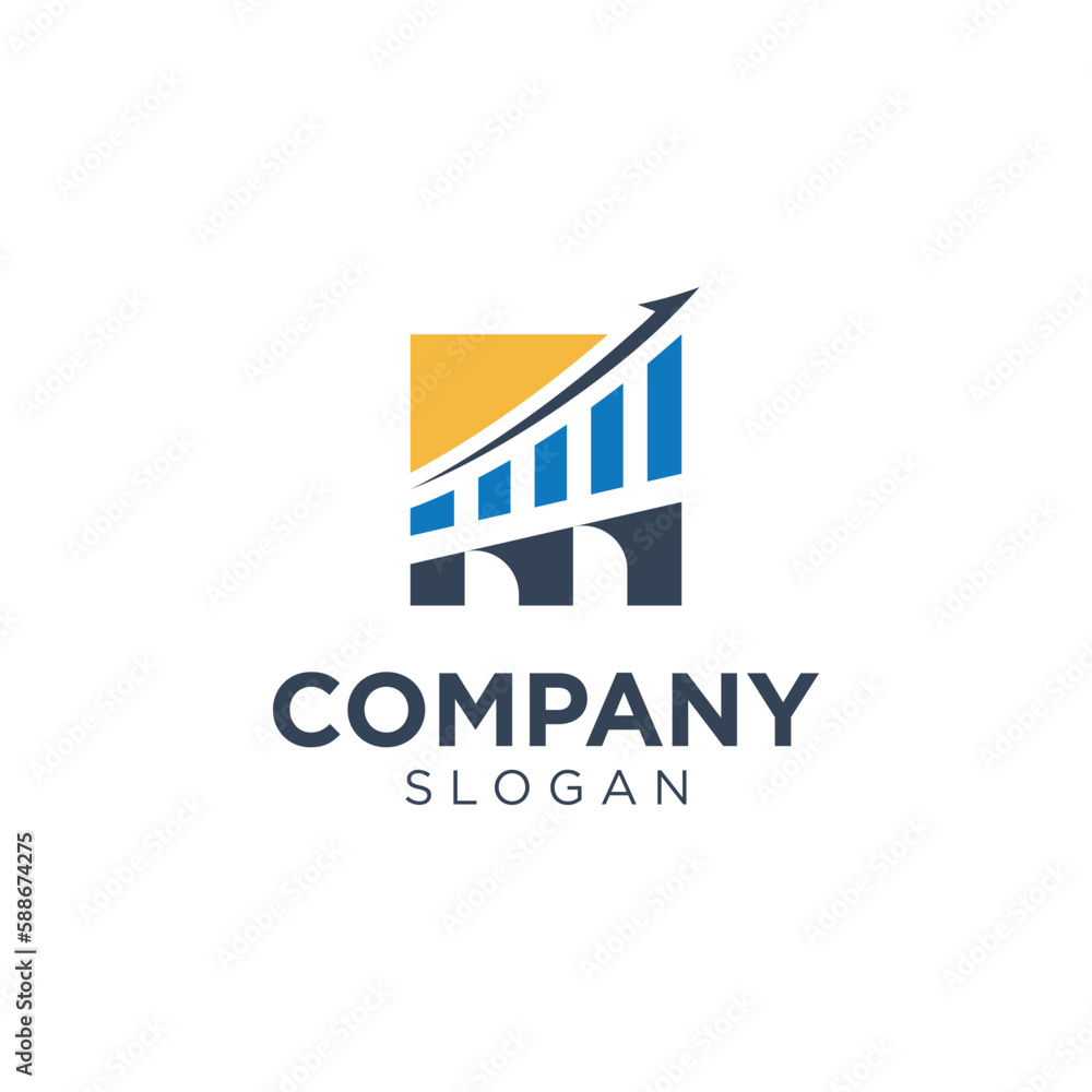 Investment stock finance logo design Investment stock finance logo design