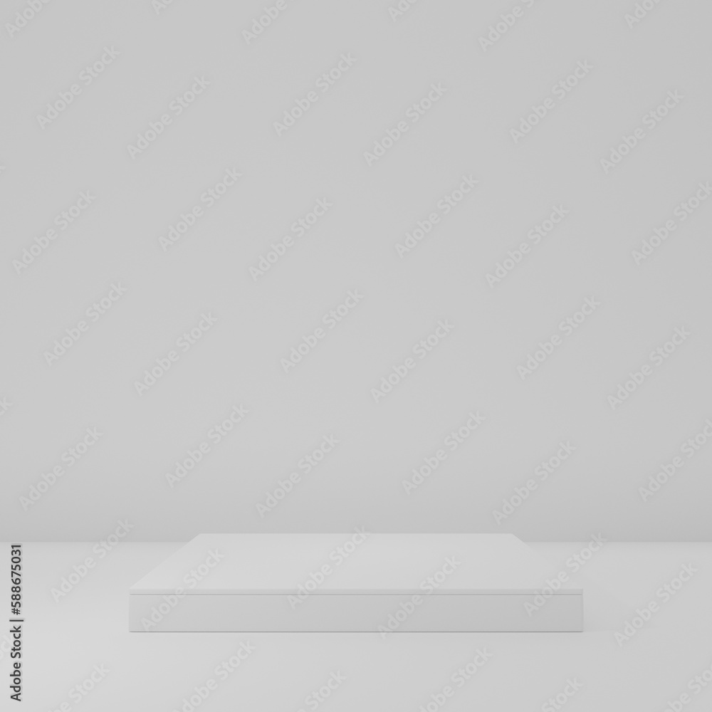 Product Stand in white room ,Studio Scene For Product ,minimal design,3D rendering
Product Stand in white room ,Studio Scene For Product ,minimal design,3D rendering