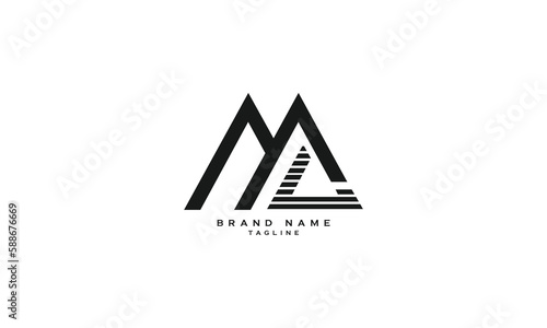 NMD, NDM, NDA, NAD, MD, DM, Abstract initial monogram letter alphabet logo design photo