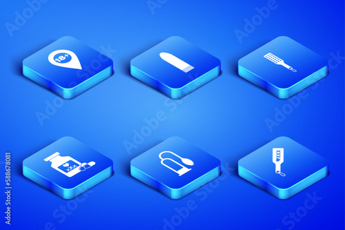 Set Spanking paddle, Location with 18 plus, Penis pump, Bottle pills for potency, Dildo vibrator and icon. Vector