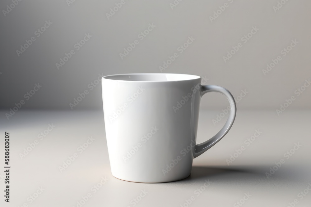 Coffee Mug Mockup on Simplistic Background Coffee Mug Mockup on Simplistic Background