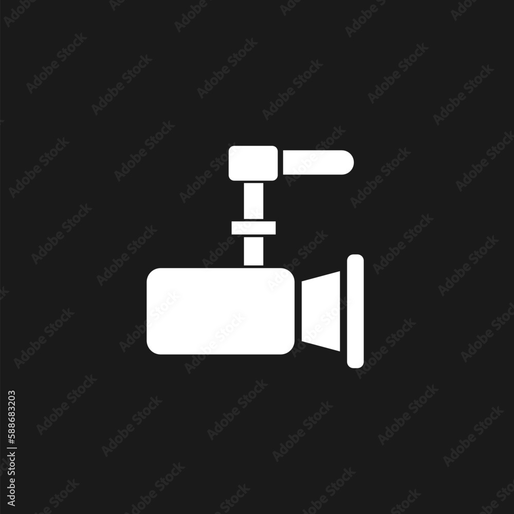 Film camera and movie camera icon isolated on black background Film camera and movie camera icon isolated on black background