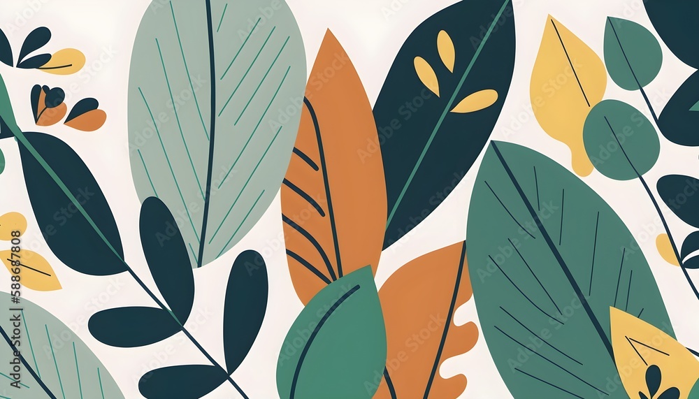 minimalist leaves pattern minimalist leaves pattern