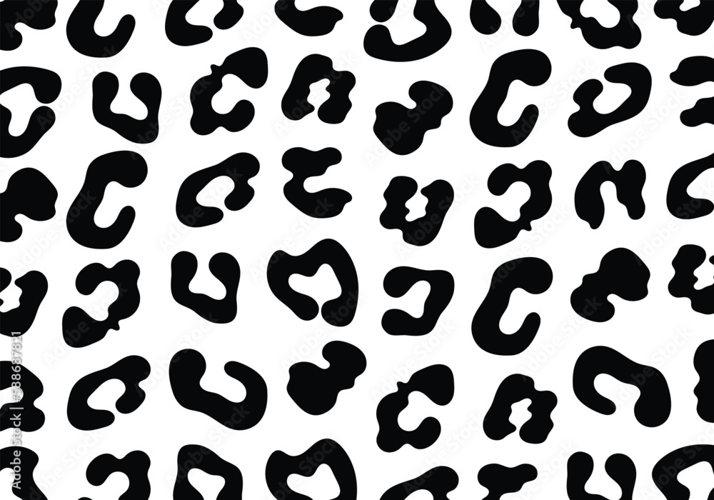 Vector black cheetah print pattern animal seamless. Cheetah skin abstract for printing, cutting, and crafts Ideal for mugs, stickers, stencils, web, cover. wall stickers, home decorate and more. Vector black cheetah print pattern animal seamless. Cheetah skin abstract for printing, cutting, and crafts Ideal for mugs, stickers, stencils, web, cover. wall stickers, home decorate and more.