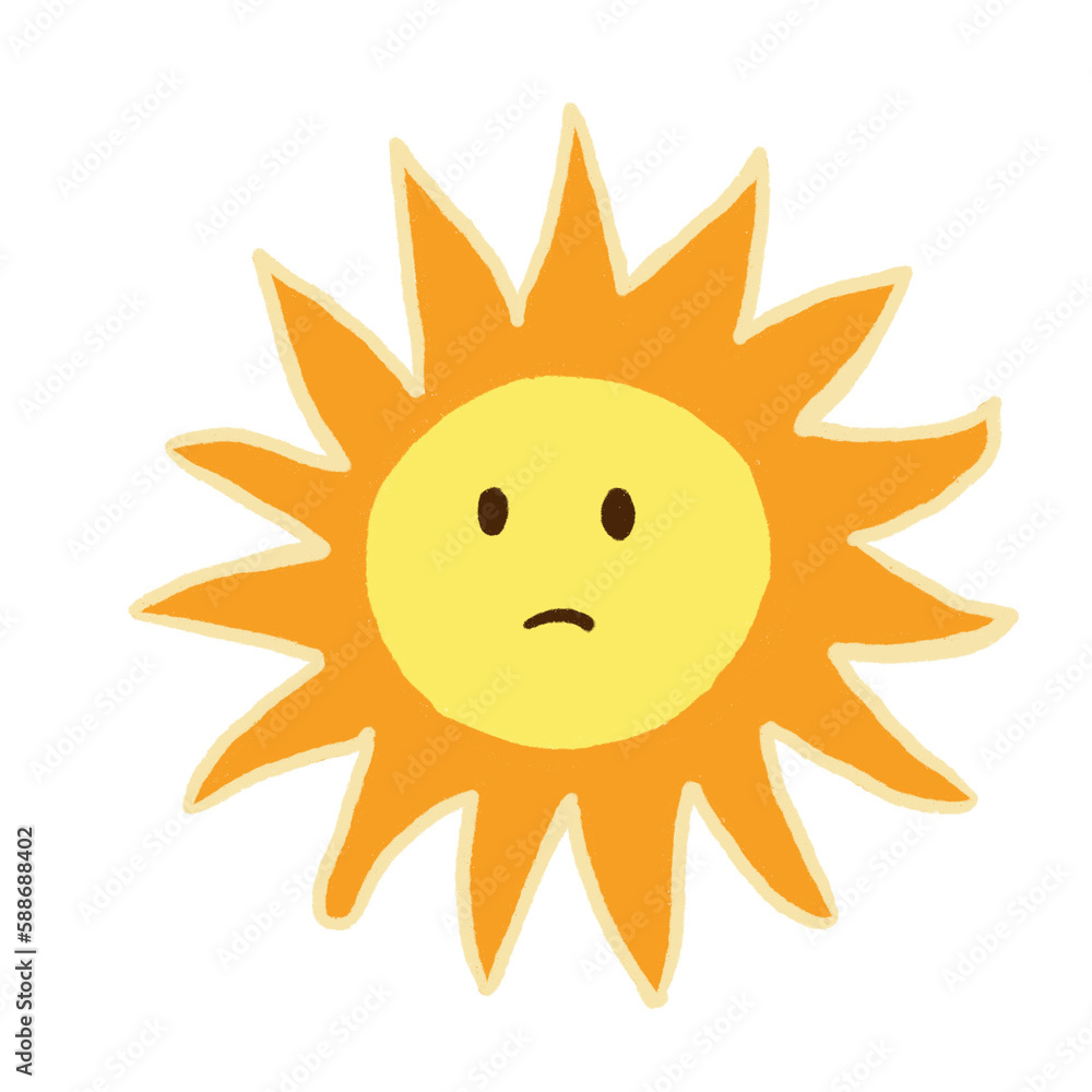 sun cute drawing
