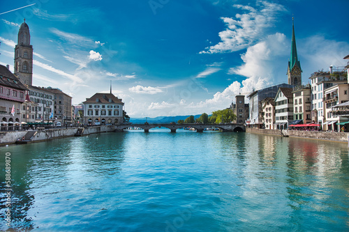 Photography Zurich Postcard view switzerland