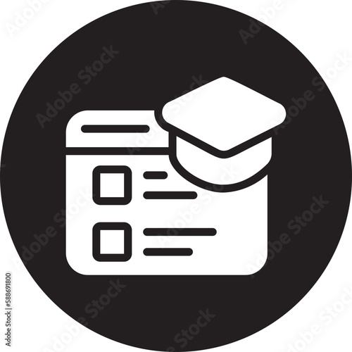 exam glyph icon