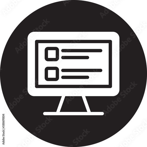 exam glyph icon