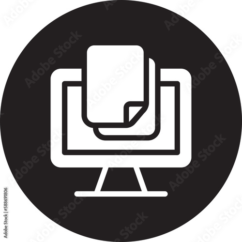 exam glyph icon