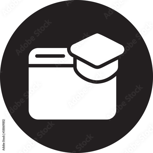 learning glyph icon