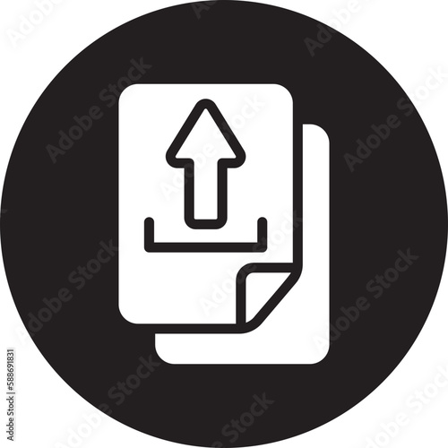upload glyph icon