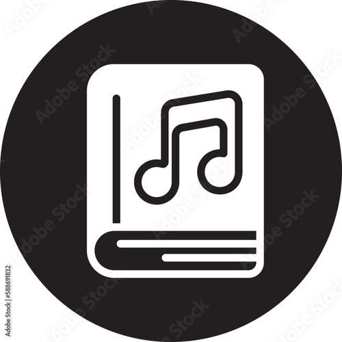 audiobook glyph icon