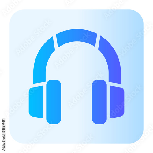 headset gradient icon