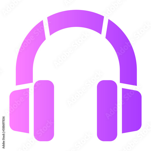 headset gradient icon