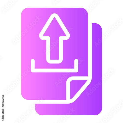 upload gradient icon