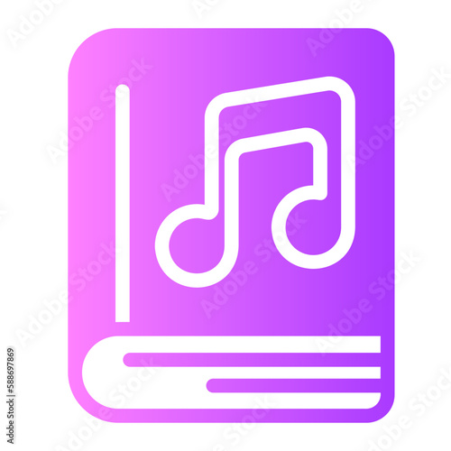 audiobook gradient icon