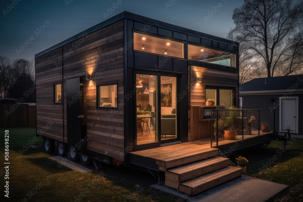 Modern Tiny House Generative AI Modern Tiny House Generative AI