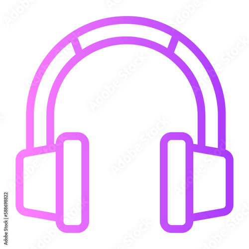 headset gradient icon