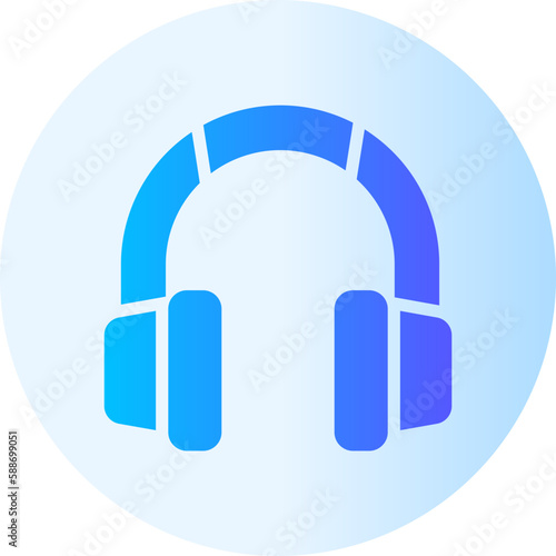 headset gradient icon