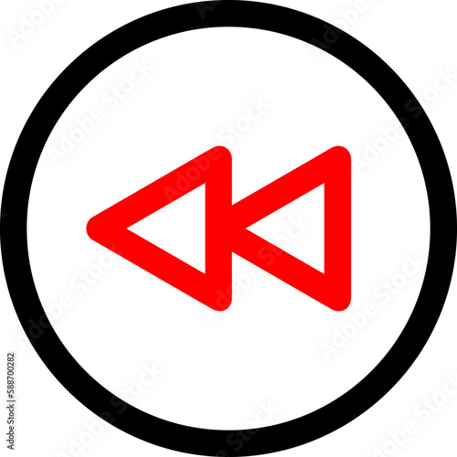 Free Download Fast Backward Icon - GFXLoad