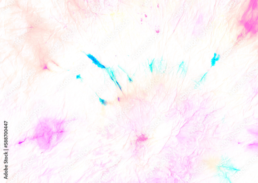 Obraz premium Bohemian Denim Tie Dye Texture. Tiedye Circular Pattern. Galaxy Tie Dye Texture. Fun 60s Design. Repeat Tie Dye Texture. Hippie Die Texture. Boho Colour Design.