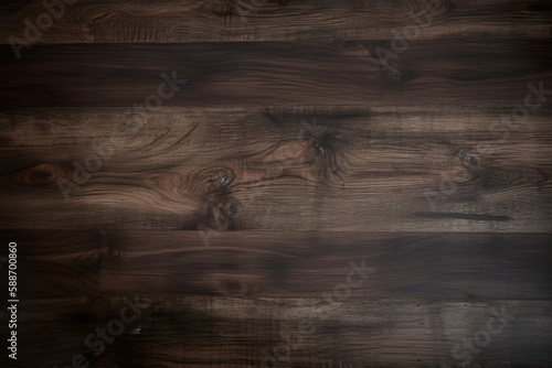 The image of the background is black-brown wood surface. AI-generated images