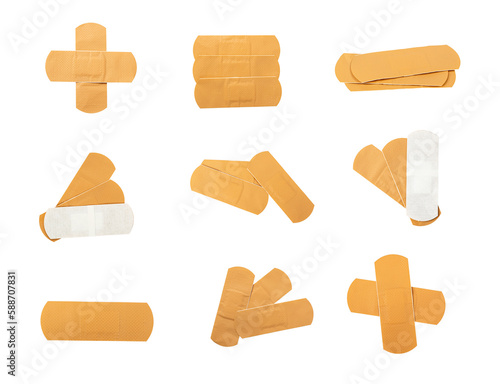 Foto Bandage Plaster Isolated, Medical Patch, Band Aid, New Sticking Plasters, Bandai