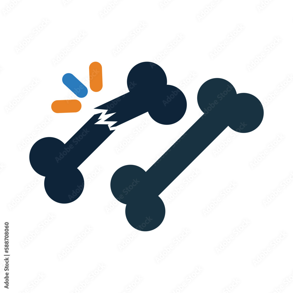 bone, break down, medical, plus, broken bone icon bone, break down, medical, plus, broken bone icon