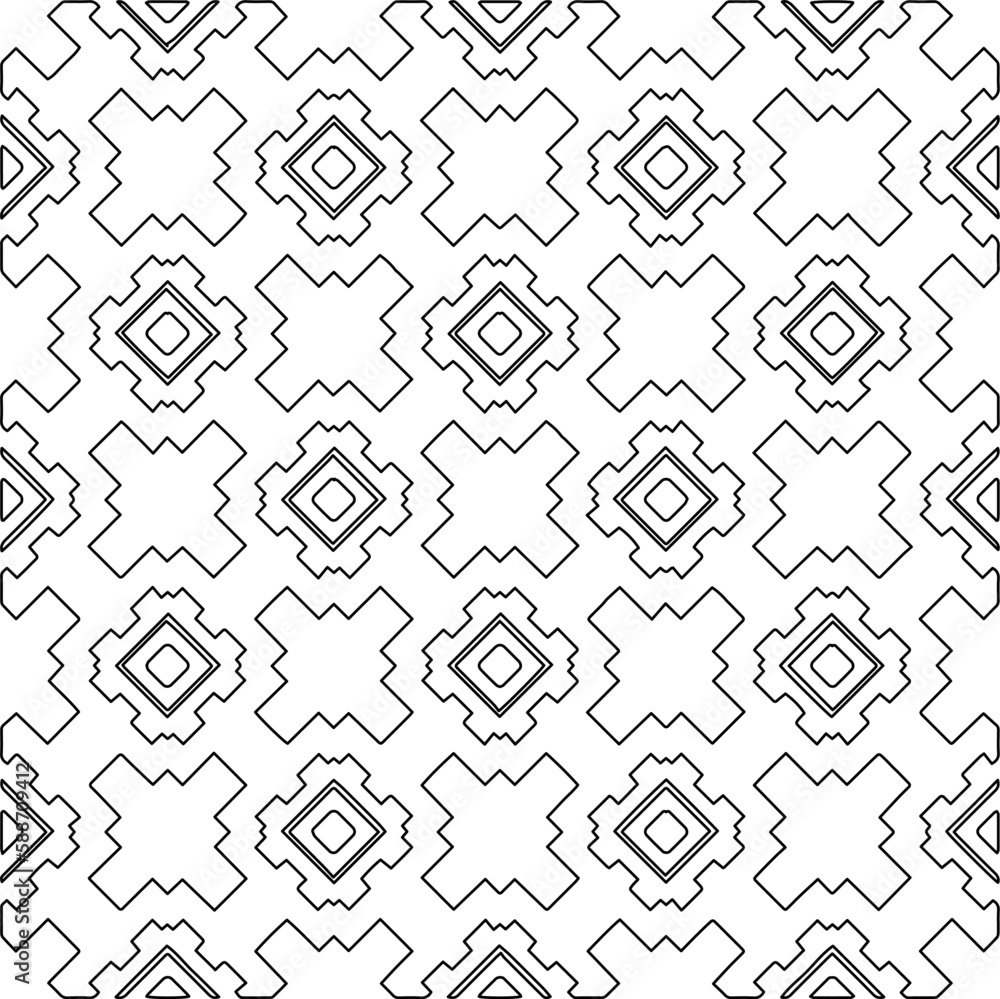 Stylish texture with figures from lines.Abstract geometric black and white pattern for web page, textures, card, poster, fabric, textile. Monochrome graphic repeating design. Stylish texture with figures from lines.Abstract geometric black and white pattern for web page, textures, card, poster, fabric, textile. Monochrome graphic repeating design.