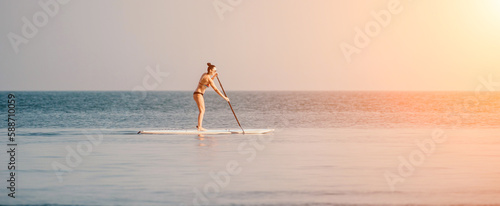 Photography Sea woman sup