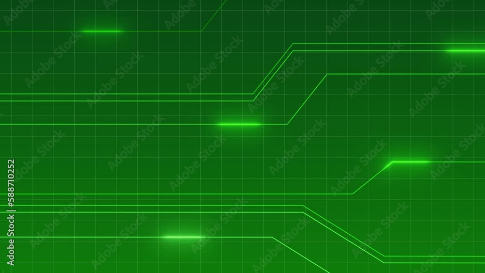 Green Neon Lines Moving On Grid Background. NFT Meta Verse Concept. Hi-tech 4K Animation. Green Neon Lines Moving On Grid Background. NFT Meta Verse Concept. Hi-tech 4K Animation.