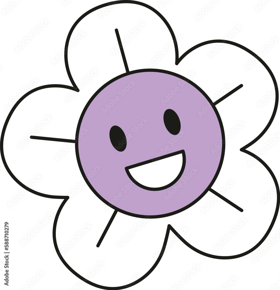 Smiling Flower Character Smiling Flower Character