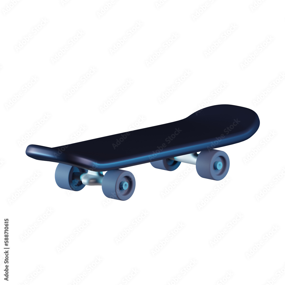 Skateboard Sport 3D Icon Skateboard Sport 3D Icon