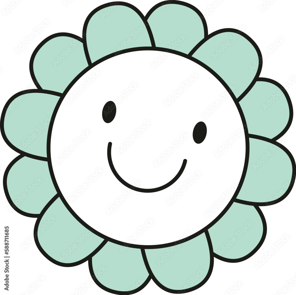 Smiling Flower Character Smiling Flower Character