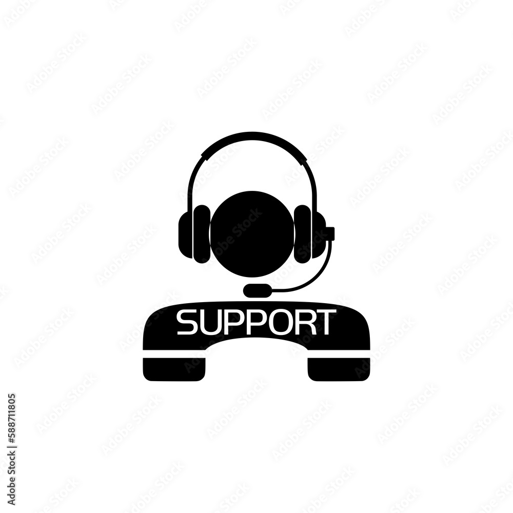 Support service icon isolated on transparent background Support service icon isolated on transparent background