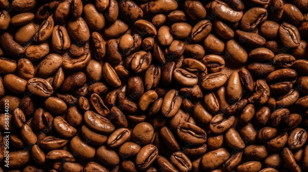 Naklejka premium black and white beans created with Generative AI technology
