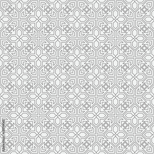 Vector seamless models. Modern stylish texture. Composition from regularly repeating geometrical element. Monochrome, simple. Vector illustrations.