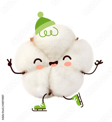 Quadro em tela Cotton Character