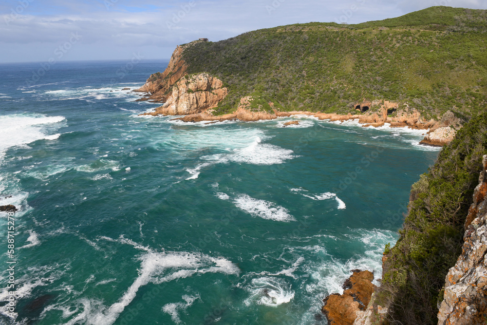 View at the heads rock near Knysna in South Africa