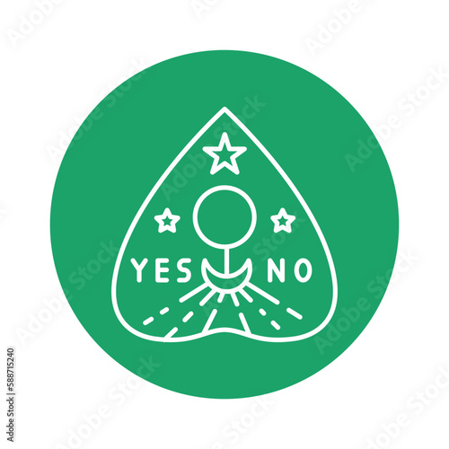 Call board line icon. Isolated vector element.